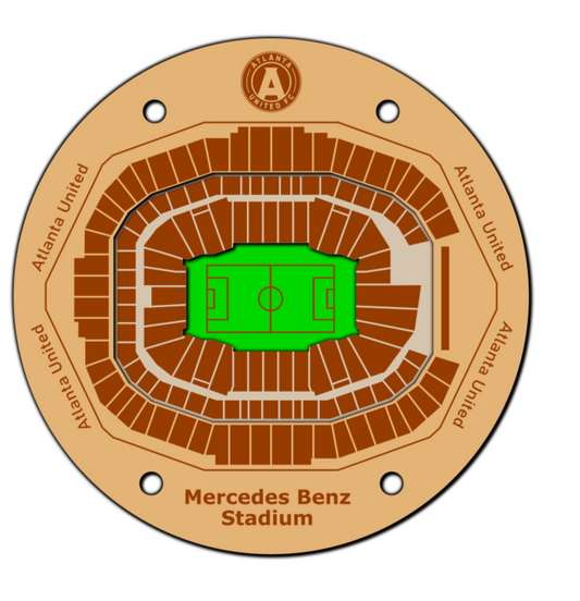 Atlanta United Mercedes Benz Stadium Field Coaster SVG