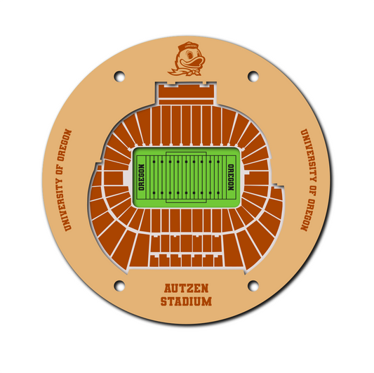 University of Oregon Coaster SVG 5"