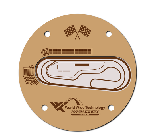 World Wide Technology Raceway Coaster SVG