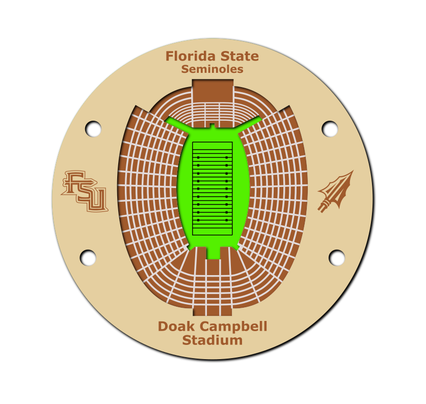 Doak Cambell Stadium  SVG  Florida State