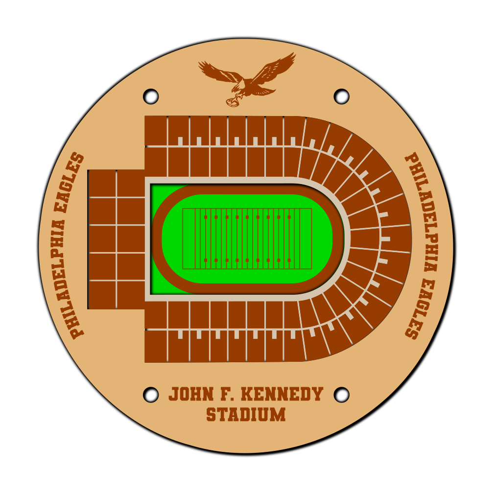 4 Coaster Philadelphia Eagles Stadium Collector Set