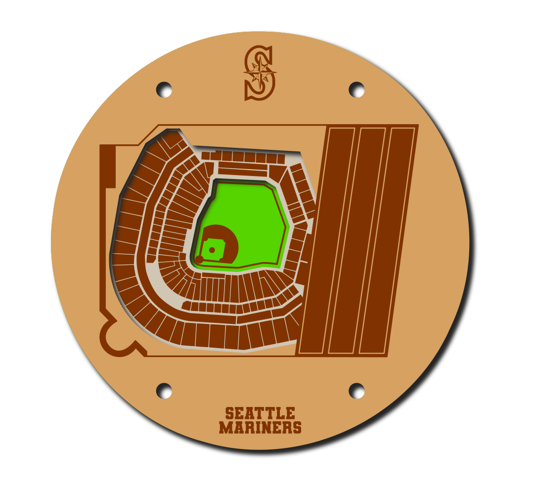 Seattle Mariners Coaster SVG Version w/dome – Eagle'sWood Creations