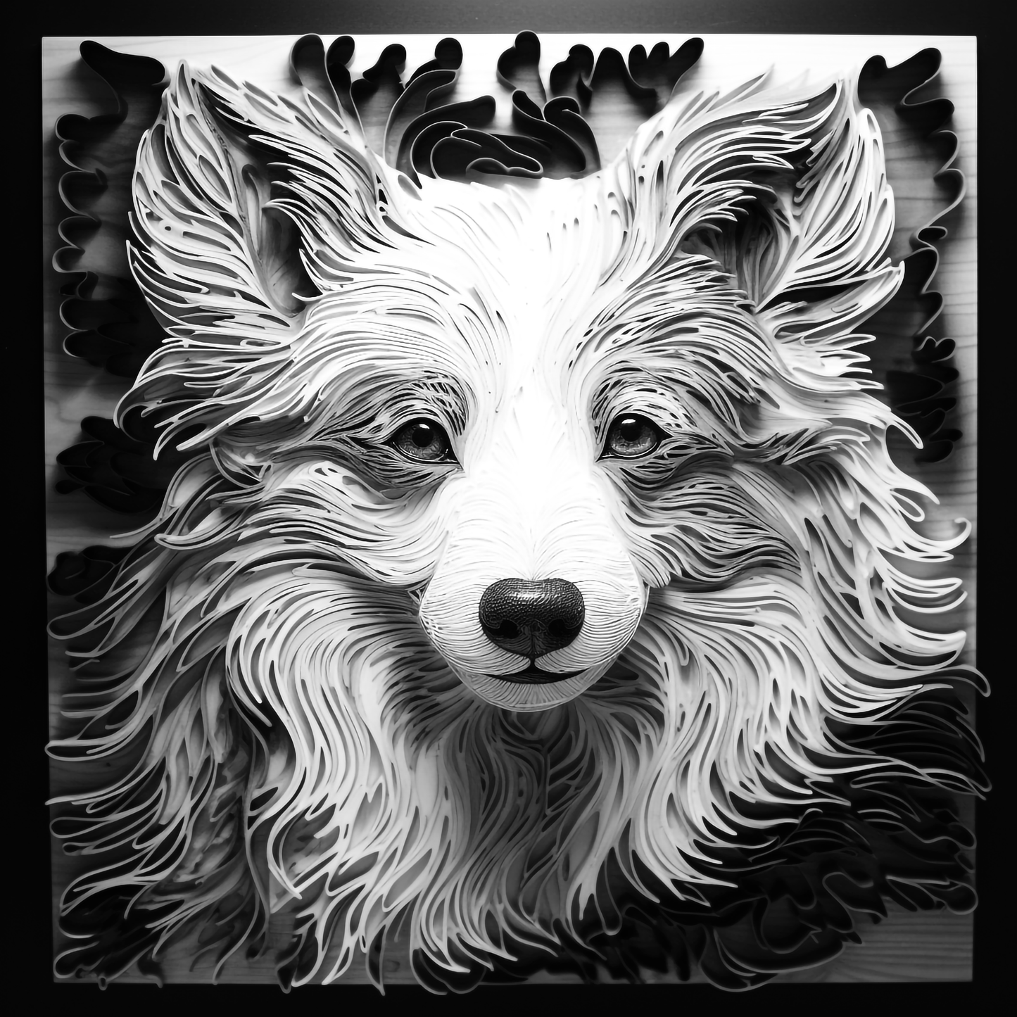 3d Engraved Dog plaque 8x10 names G-Z