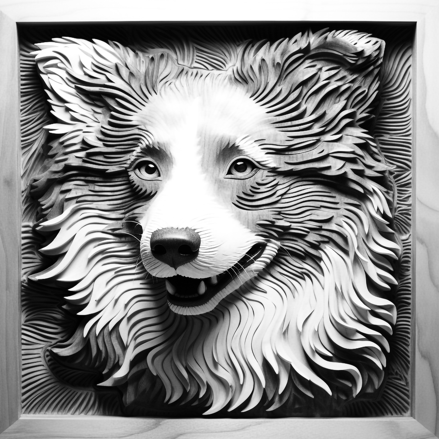 3d Engraved Dog plaque 8x10 names G-Z