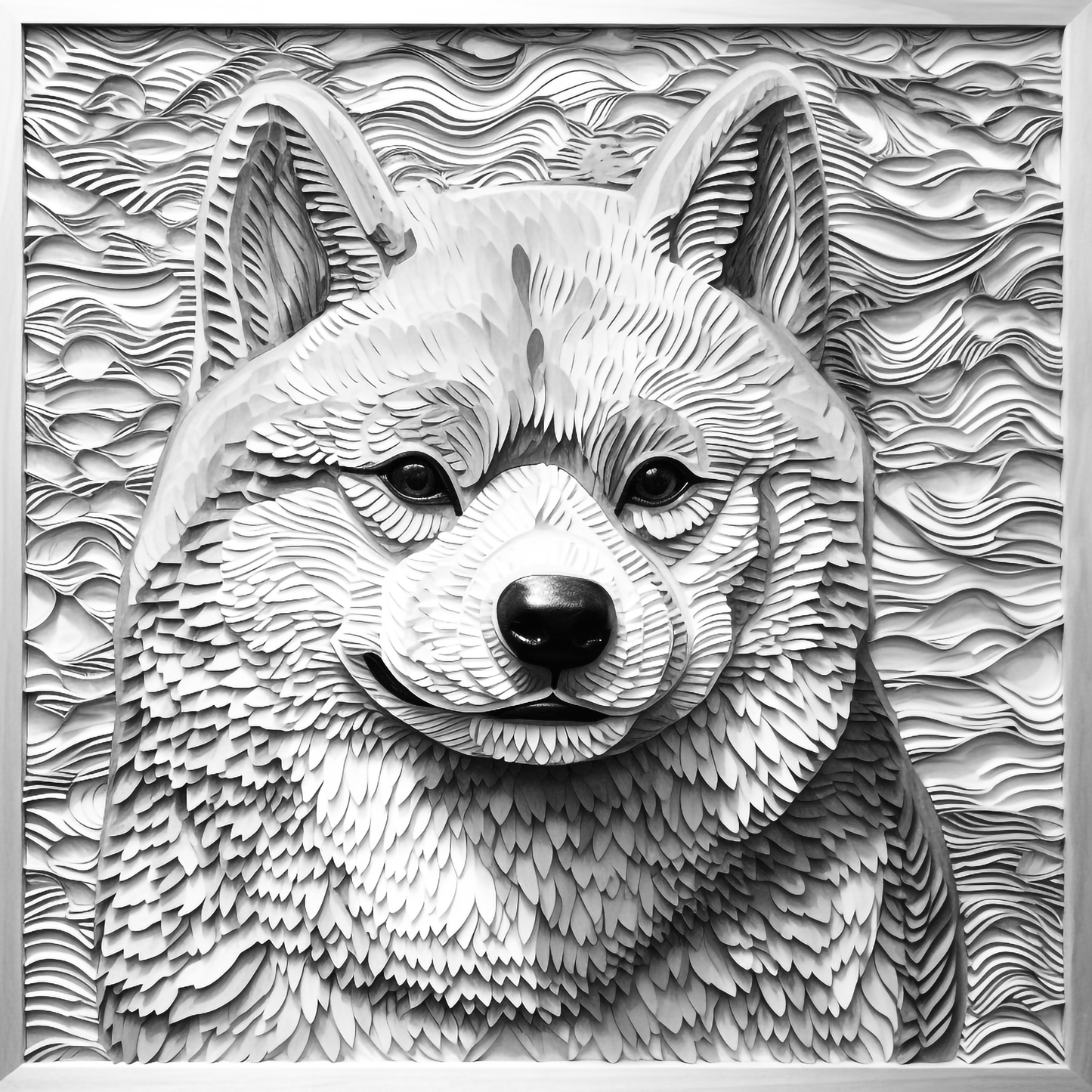 3d Engraved Dog plaque 8x10 names G-Z