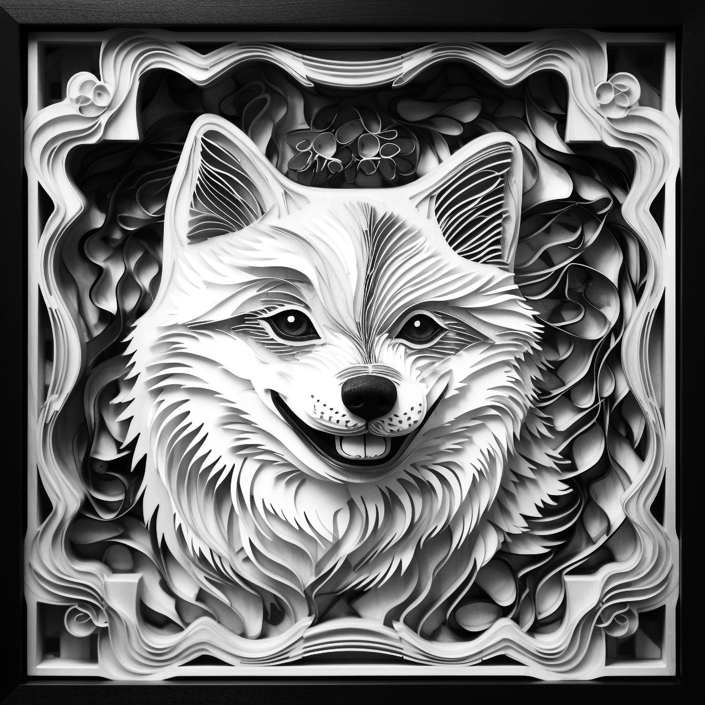 3d Engraved Dog plaque 8x10 names G-Z