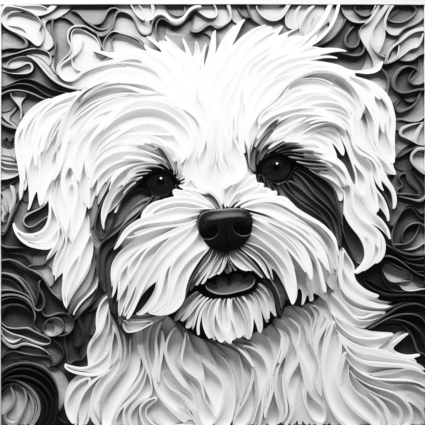 3d Engraved Dog plaque 8x10 names G-Z