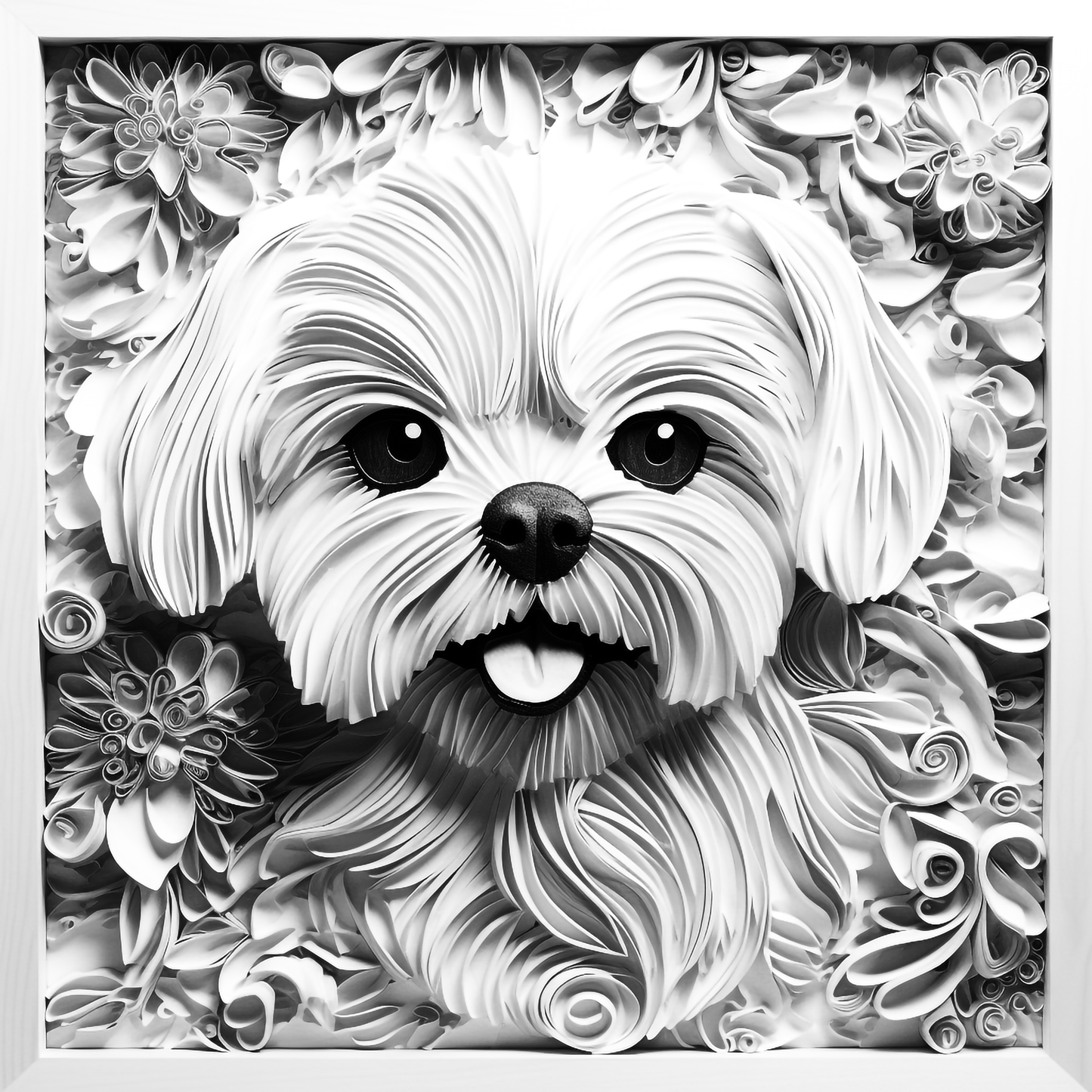 3d Engraved Dog plaque 8x10 names G-Z