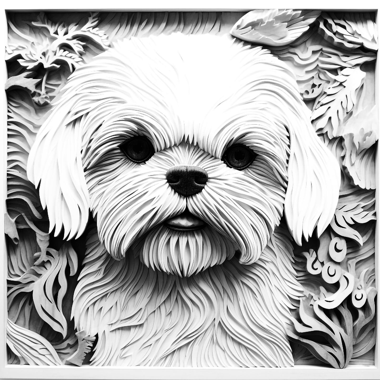 3d Engraved Dog plaque 8x10 names G-Z