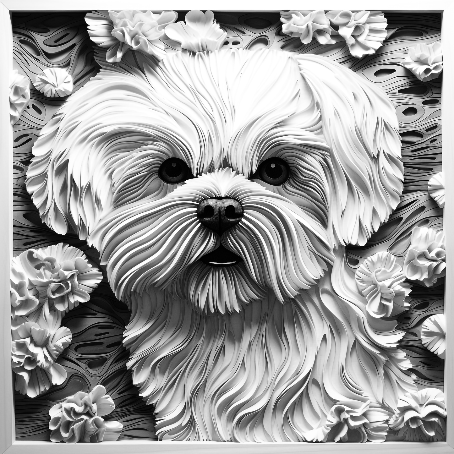 3d Engraved Dog plaque 8x10 names G-Z