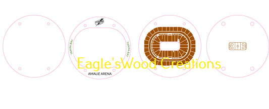 Tampa Bay Lightning Coaster SVG