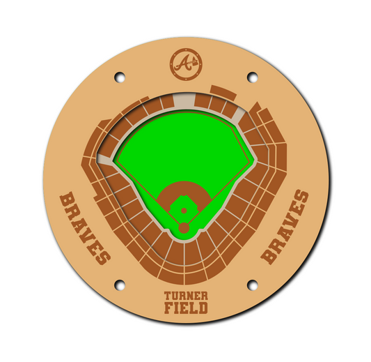 Atlanta Braves Turner Field Coaster SVG