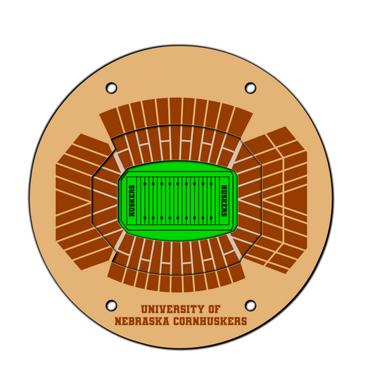 University of Nebraska Football Stadium -  SVG file