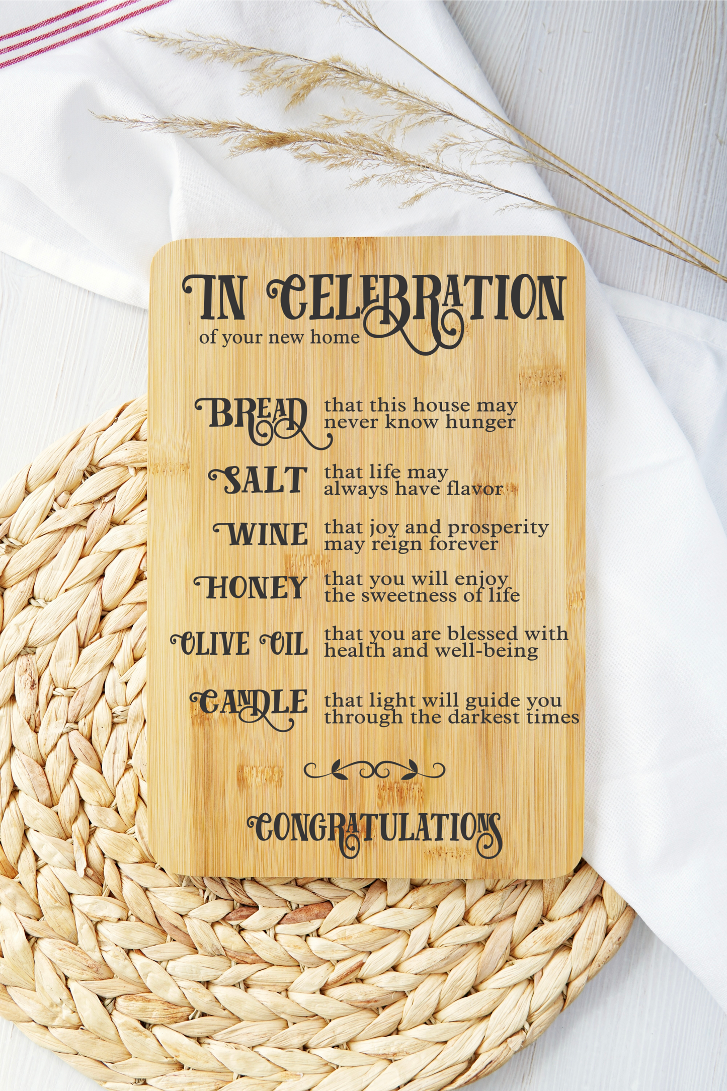 New Home Cutting Board