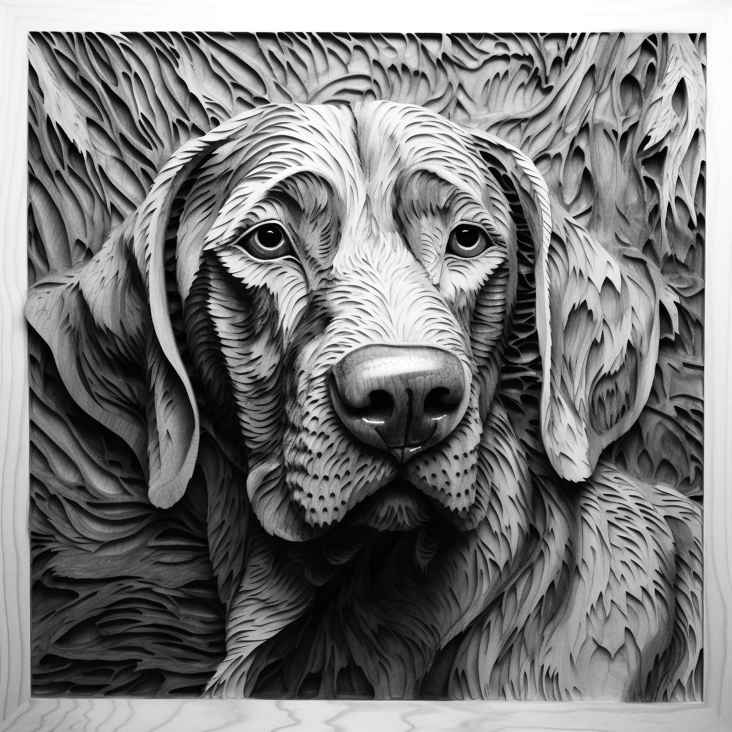 3d Engraved Dog plaque 8x10 names G-Z