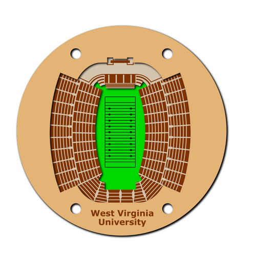 WVU football Stadium SVG file