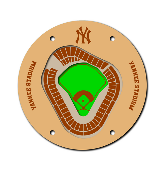 NY Yankees "Old" prior to 2008 Stadium Coaster SVG