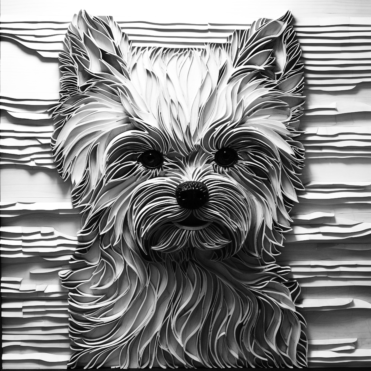 3d Engraved Dog plaque 8x10 names G-Z
