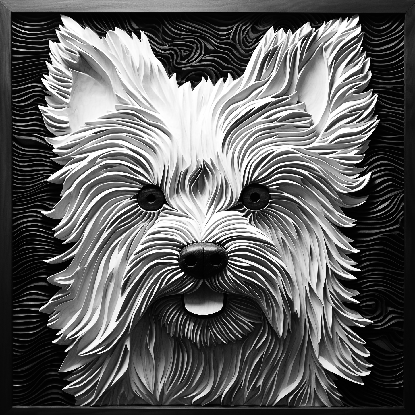 3d Engraved Dog plaque 8x10 names G-Z