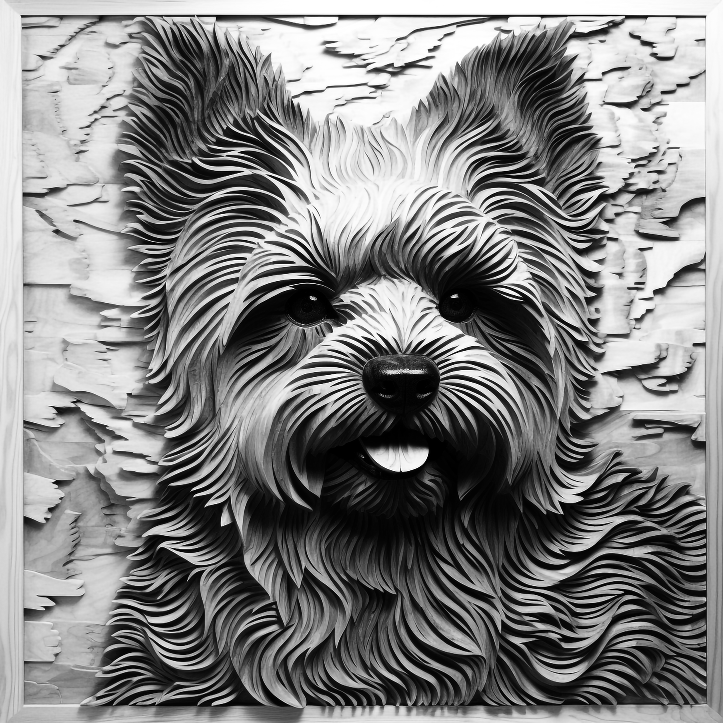 3d Engraved Dog plaque 8x10 names G-Z