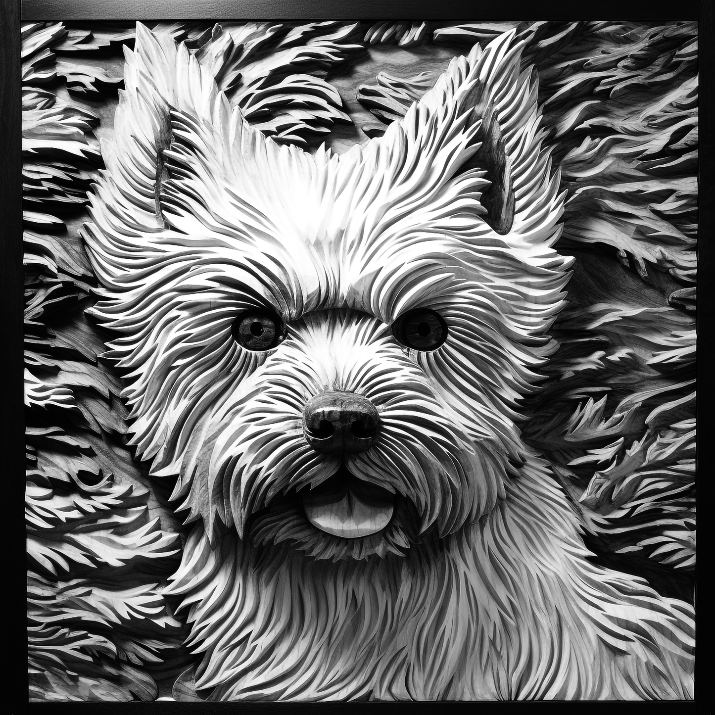 3d Engraved Dog plaque 8x10 names G-Z