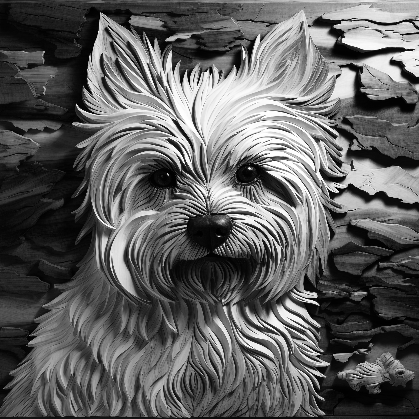 3d Engraved Dog plaque 8x10 names G-Z