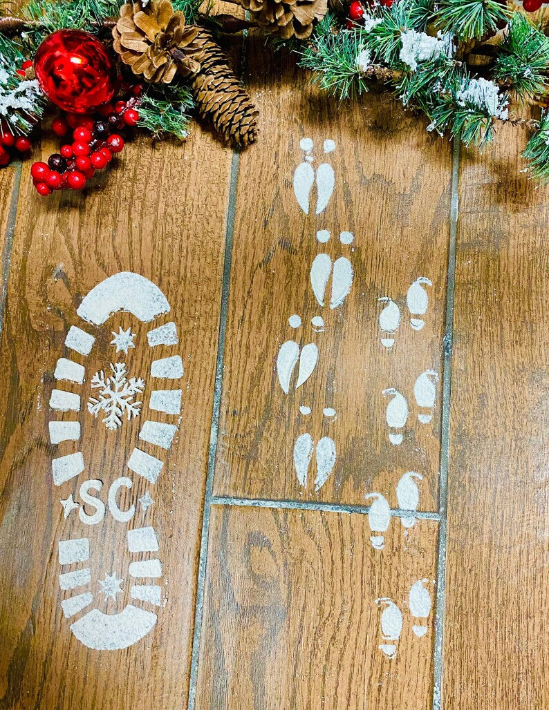 Christmas Footprint Stencil Kit