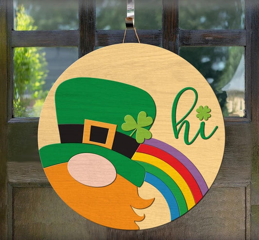 Irish Gnome Door Hanger