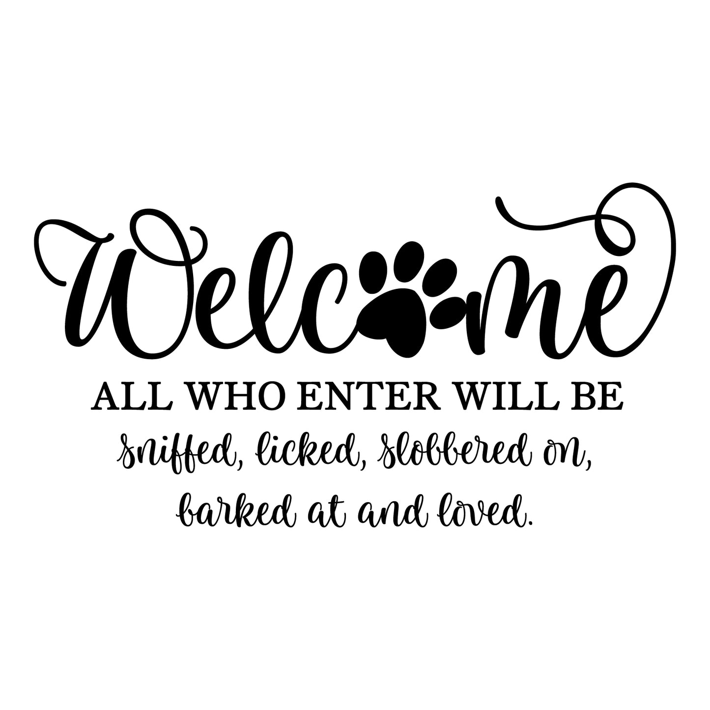 12" Round White Door Hangers